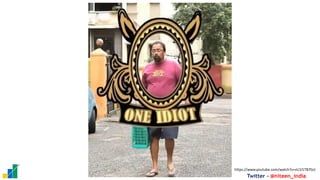 Twitter - @niteen_india
https://www.youtube.com/watch?v=vU1l1TB7GzI
A person walking down the street
AI-generated content may be incorrect.
 