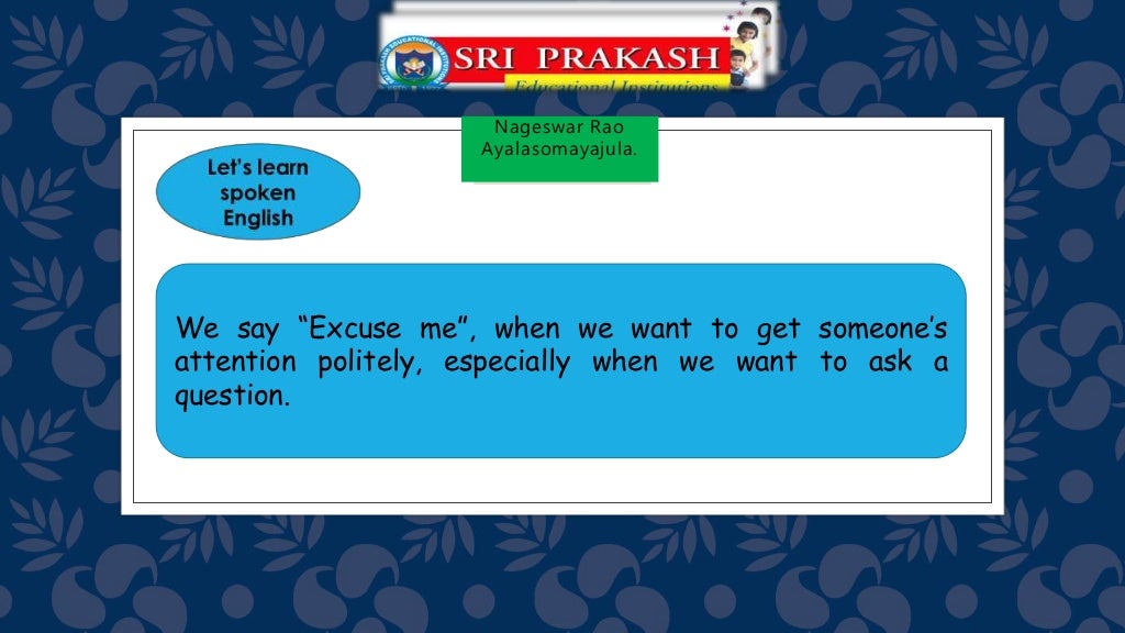 When should we say “excuse me”?