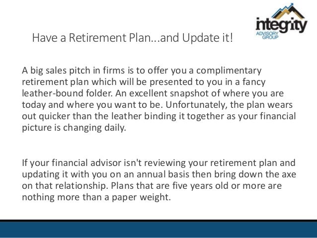 daily schedule of a financial advisor