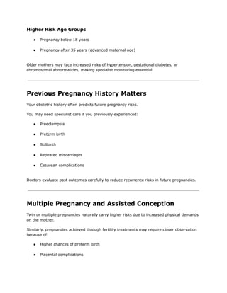 When Should You See a High-Risk Pregnancy Specialist? Warning Signs You ...