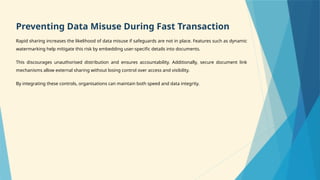 Fast file sharing without security can risk deal outcomes | PPTX
