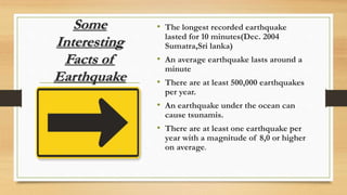The longest recorded earthquake lasted for 10 minutes