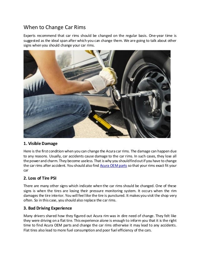 When to Change Car Rims