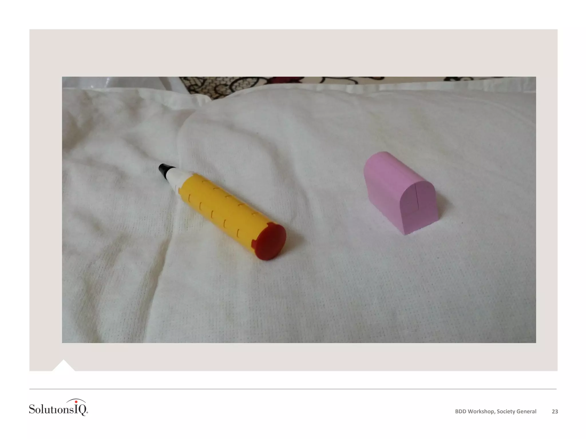 BDD Workshop, Society General 23
 