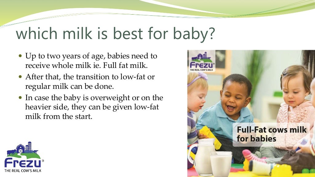 When to introduce pure cow milk to your baby