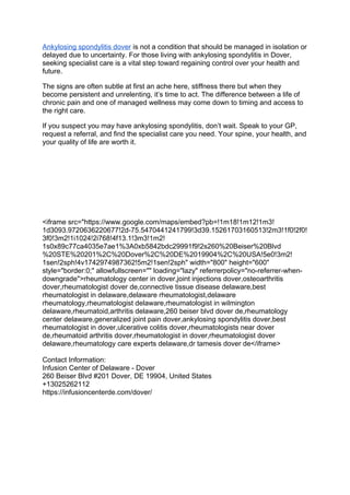 When to Seek Specialist Care for Ankylosing Spondylitis in Dover.docx