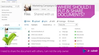 How to Decide: When to Use What In Office 365