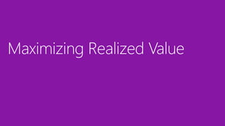 VALUE IS REALIZED
THROUGH USAGE &
ADOPTION
Even when people have the tools, vision, and an understanding of the risks.
 