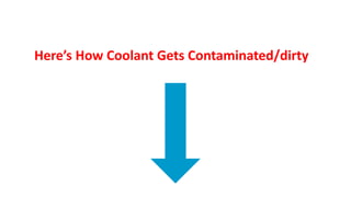 Here’s How Coolant Gets Contaminated/dirty
 