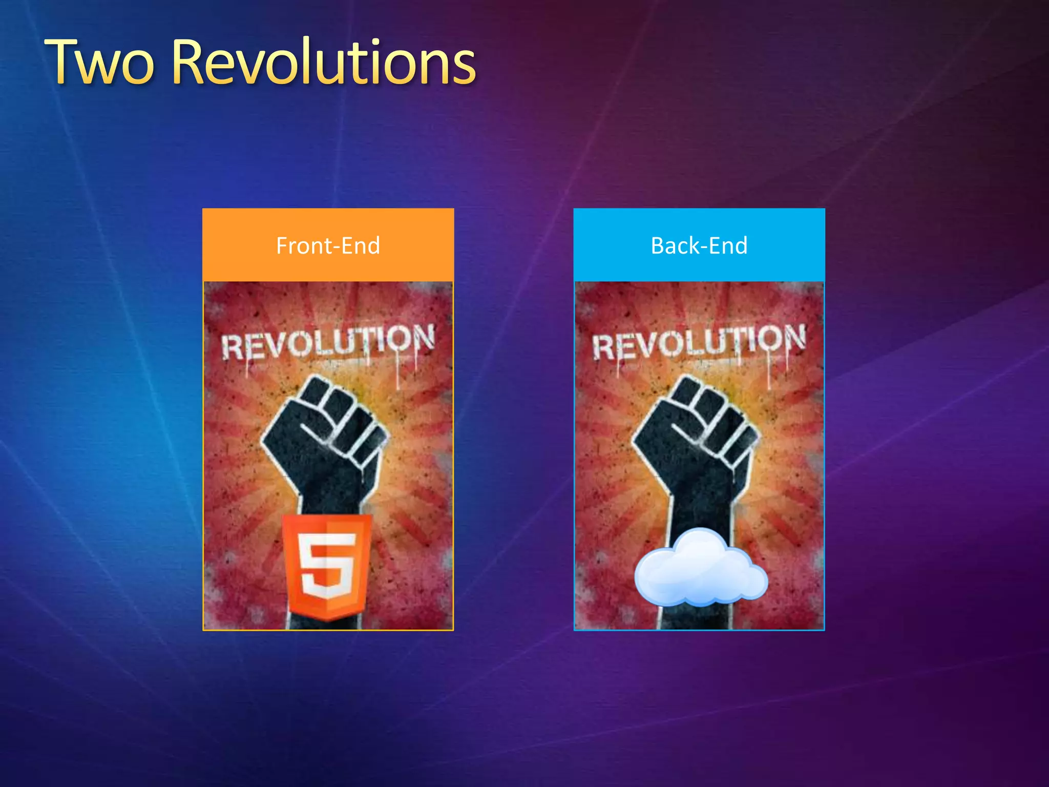 Front-End   Back-End
 