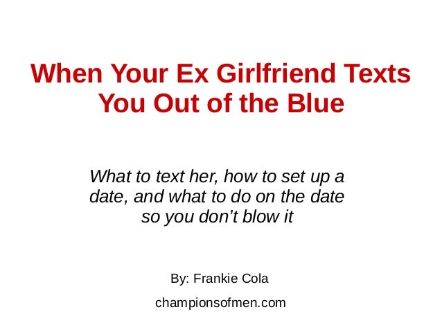 You ex your to when what do texts 5 Common
