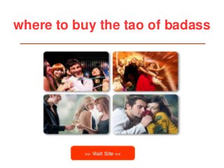 where to buy the tao of badass
>> Visit Site <<
 