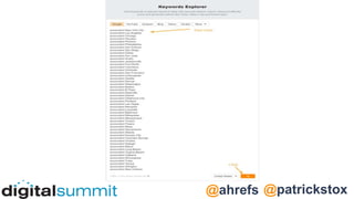 @patrickstox
@ahrefs
 