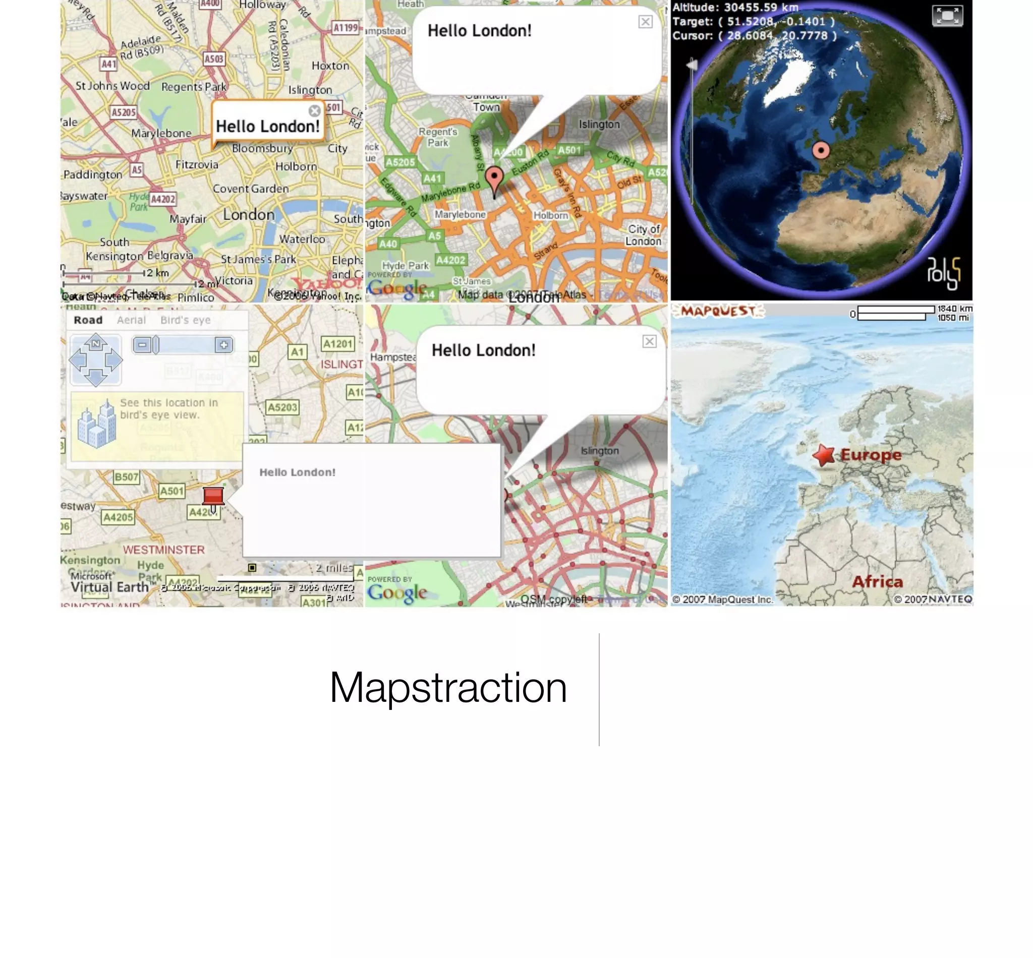 Where2009 - Hacking Map APIs