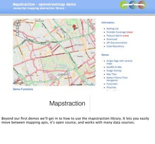Where2009 - Hacking Map APIs