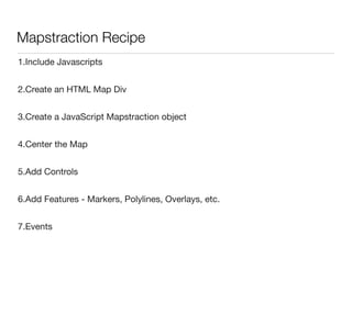 Where2009 - Hacking Map APIs