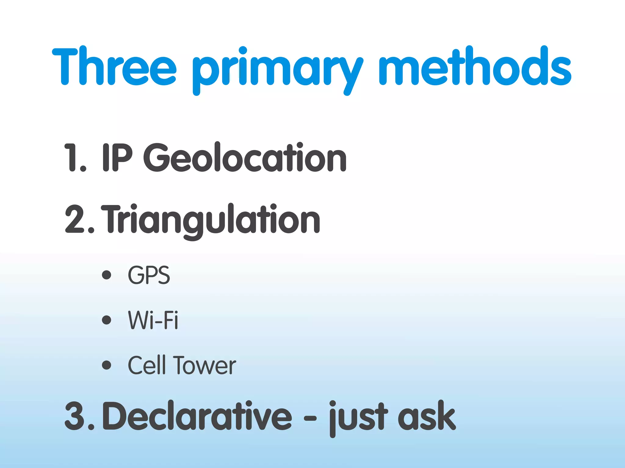 Where 2.0 2009 - Location on the Web