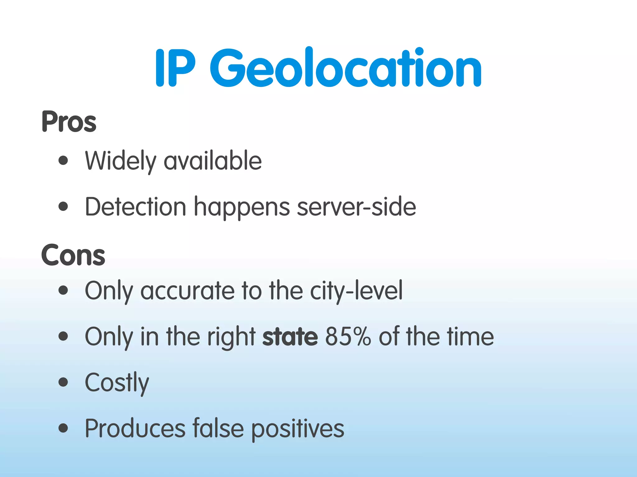 Where 2.0 2009 - Location on the Web