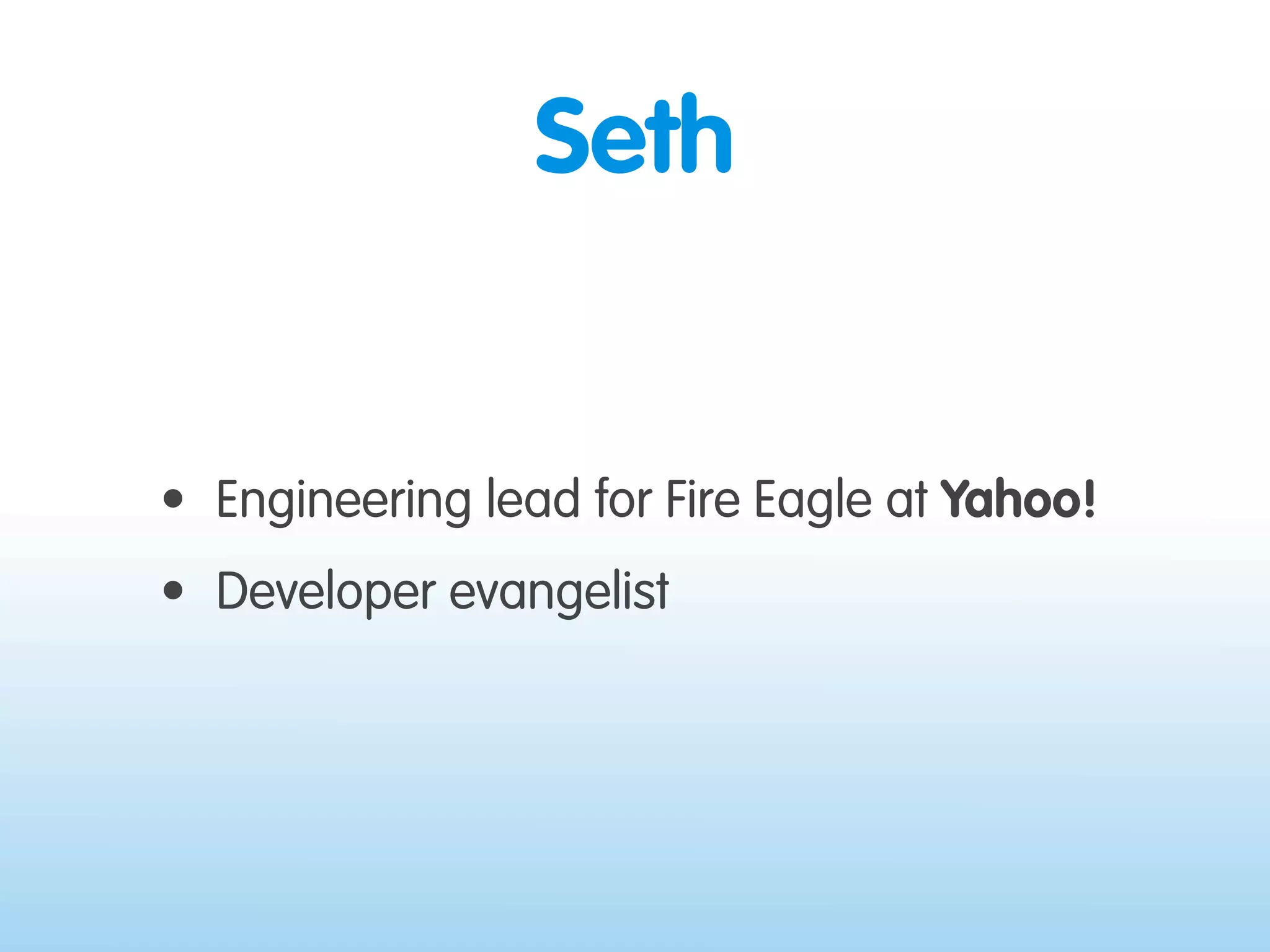 Where 2.0 2009 - Location on the Web