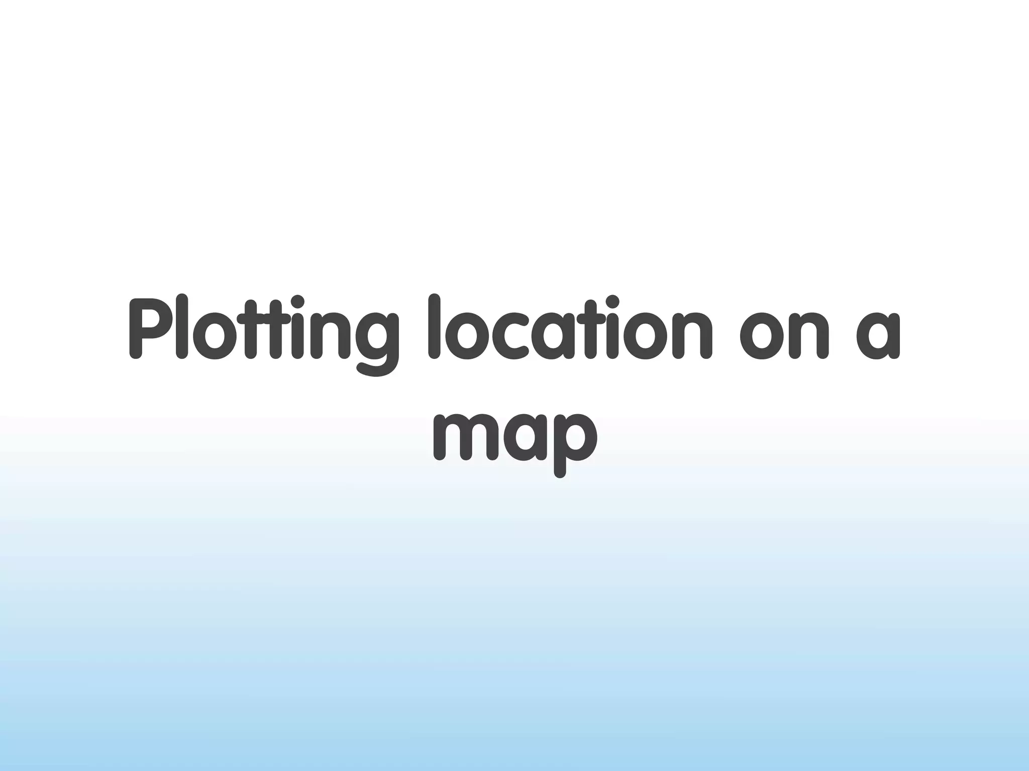 Where 2.0 2009 - Location on the Web