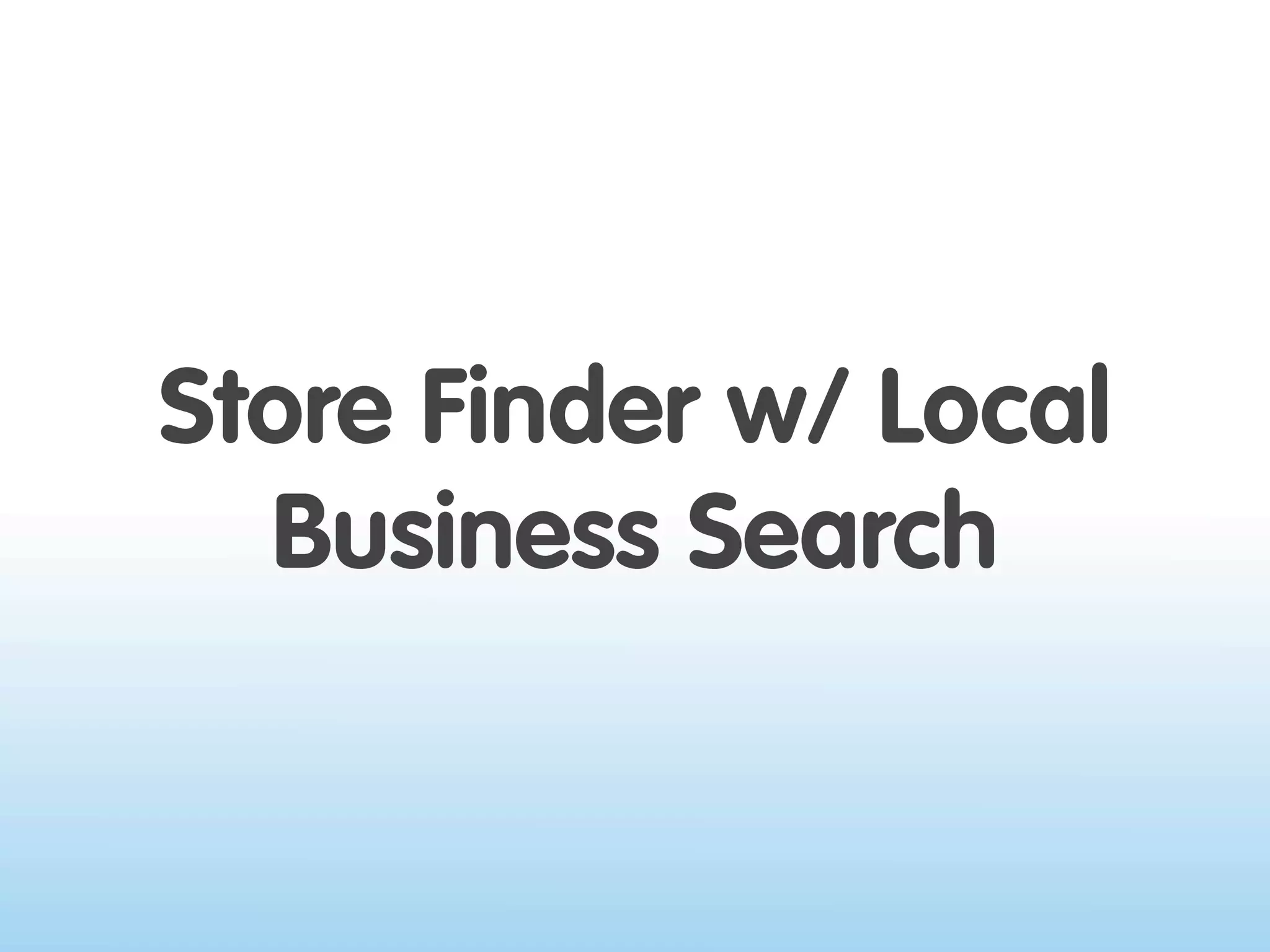 Where 2.0 2009 - Location on the Web