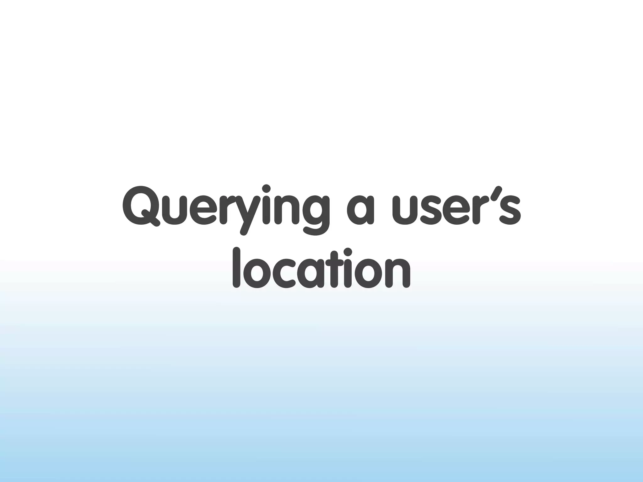 Where 2.0 2009 - Location on the Web