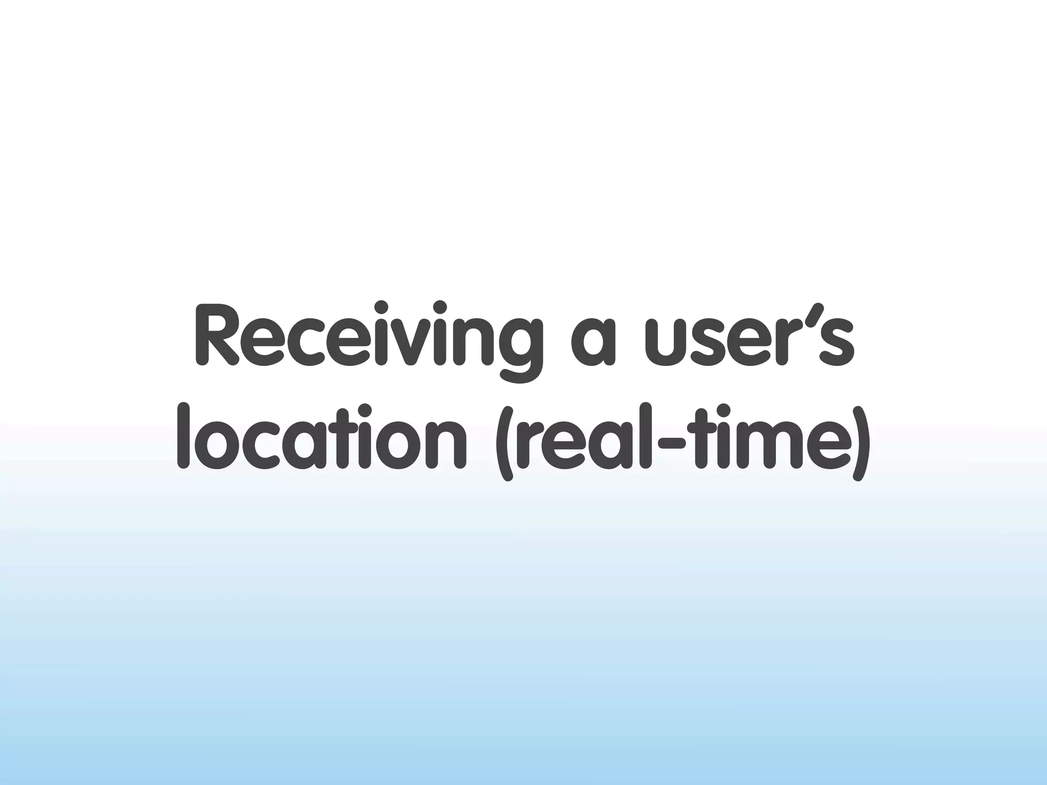 Where 2.0 2009 - Location on the Web