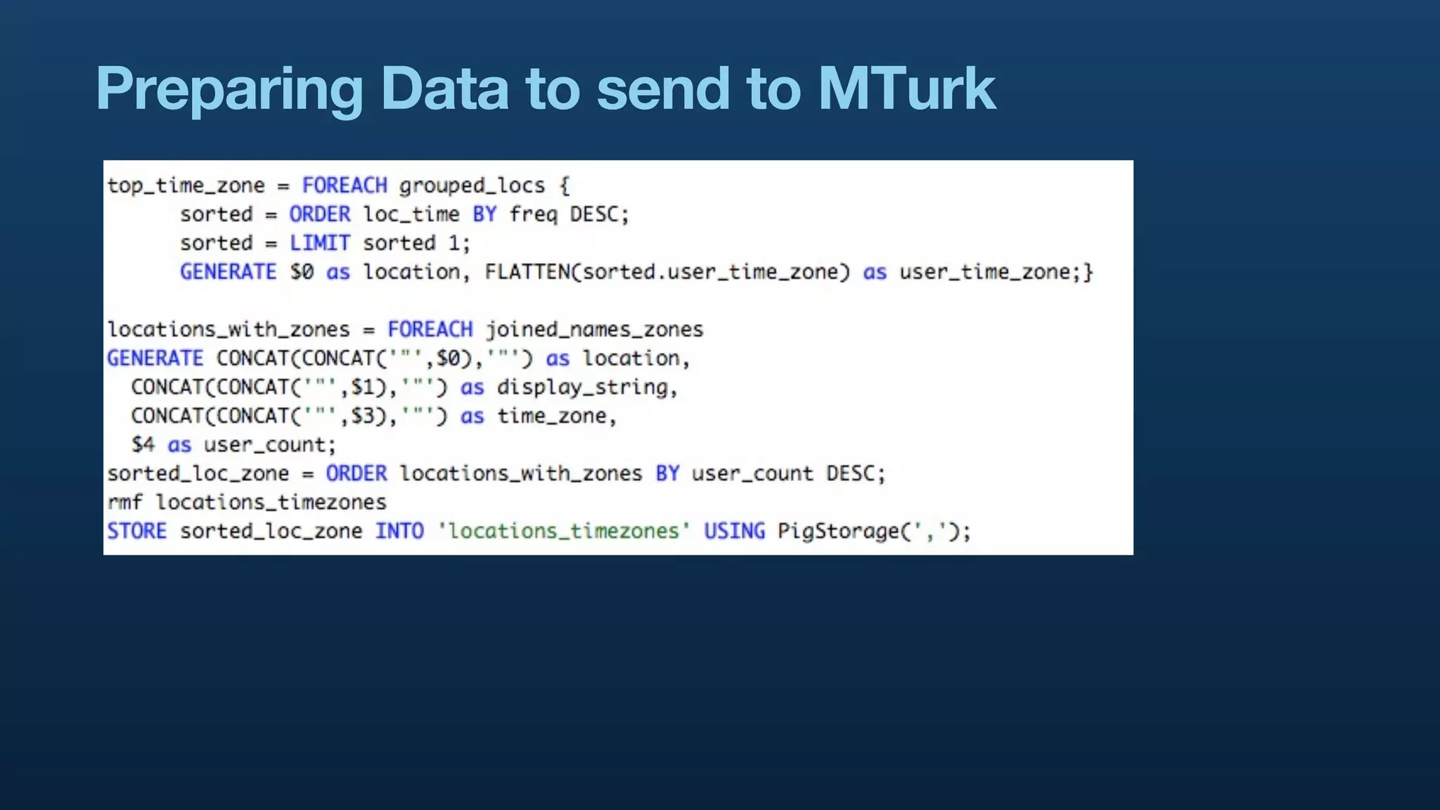 Preparing Data to send to MTurk
 