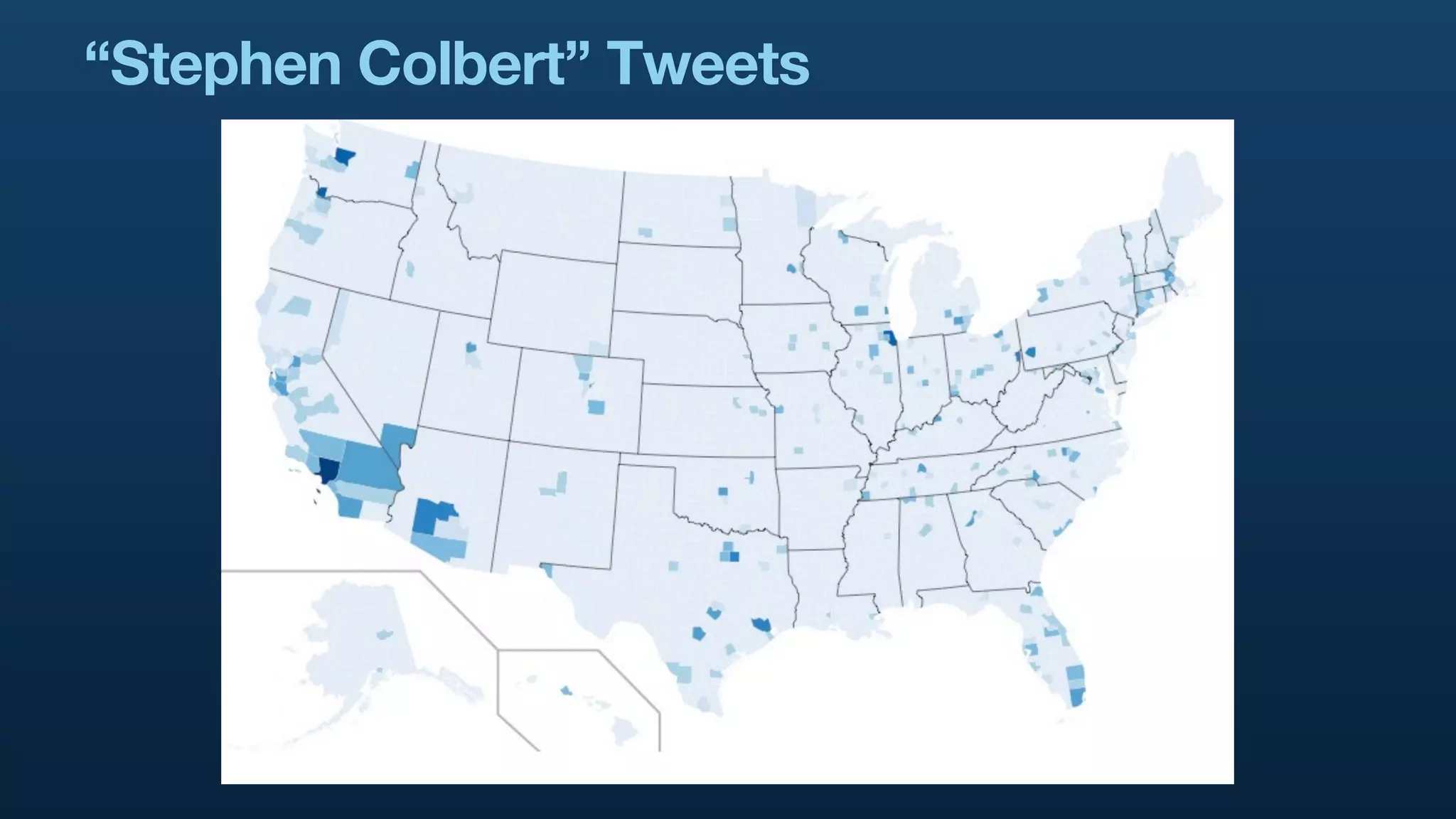 “Stephen Colbert” Tweets
 