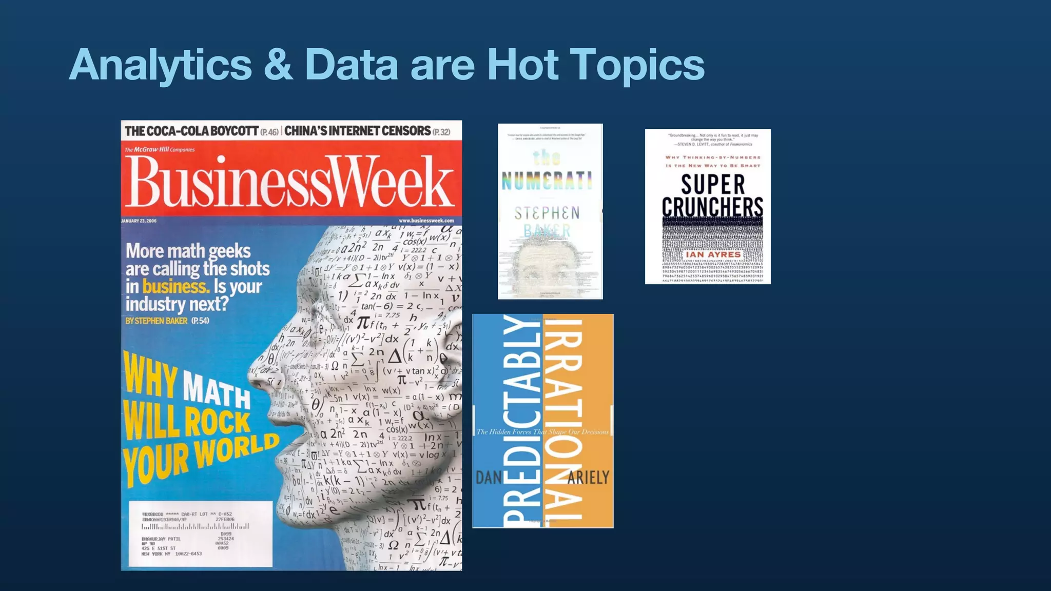Analytics & Data are Hot Topics
 