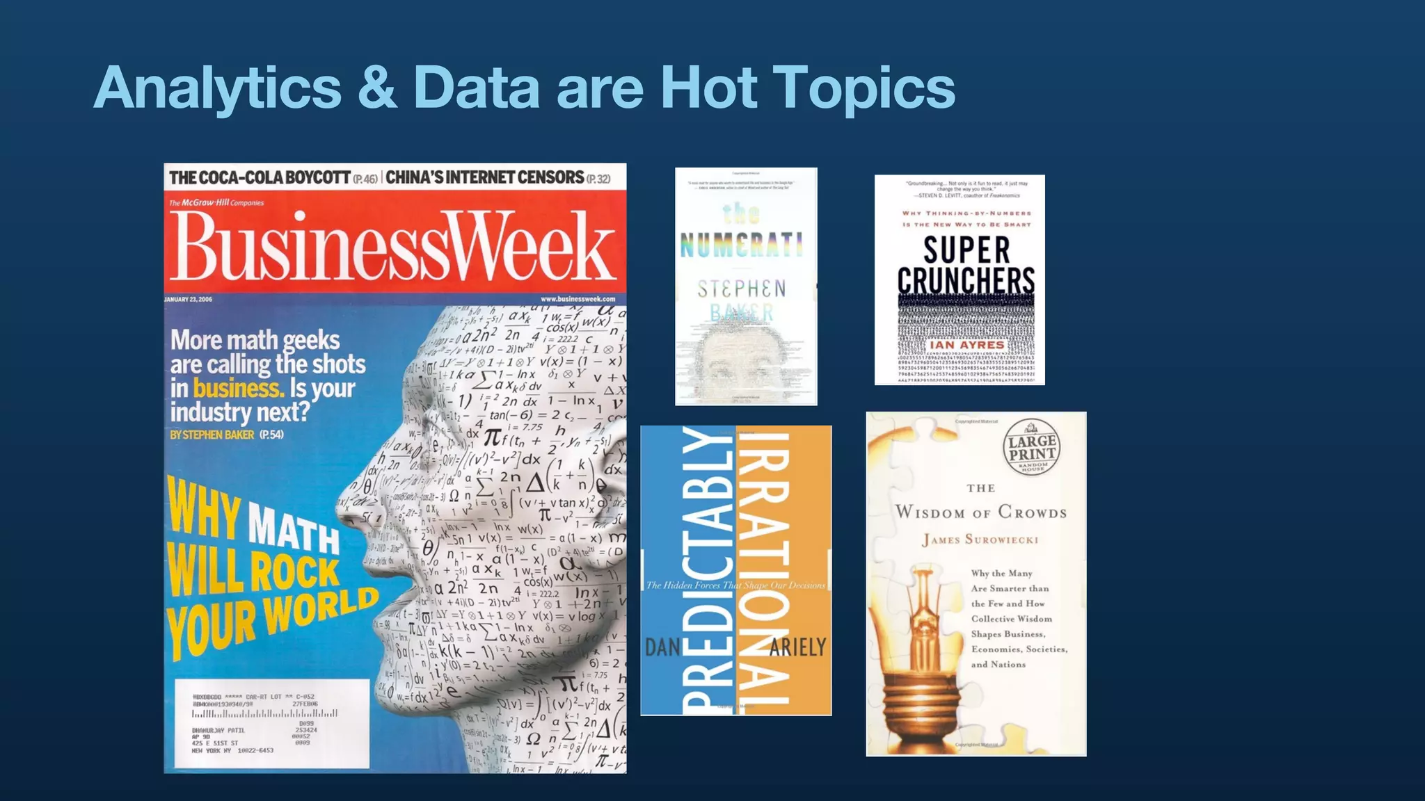 Analytics & Data are Hot Topics
 