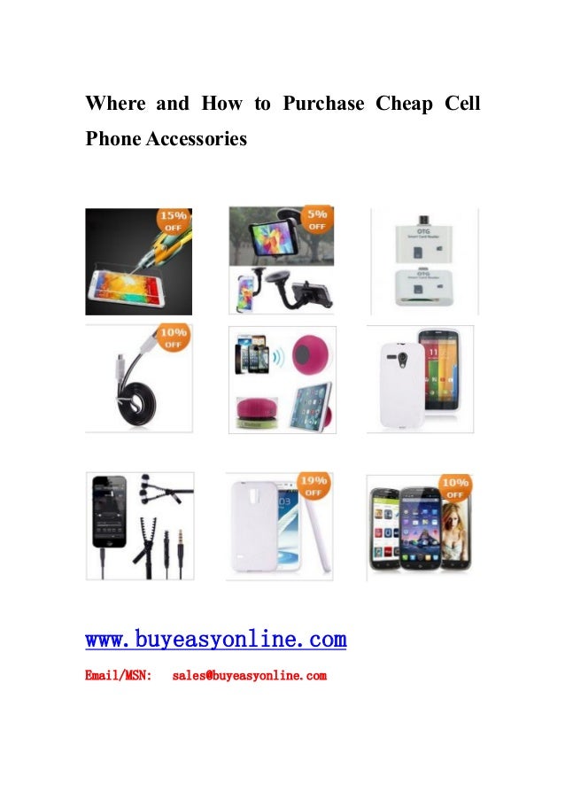 Where and how to purchase cheap cell phone accessories