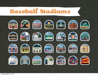 Baseba Stadiums




Thursday, March 17, 2011
 
