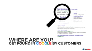 Where are you? Get found in Google by customers