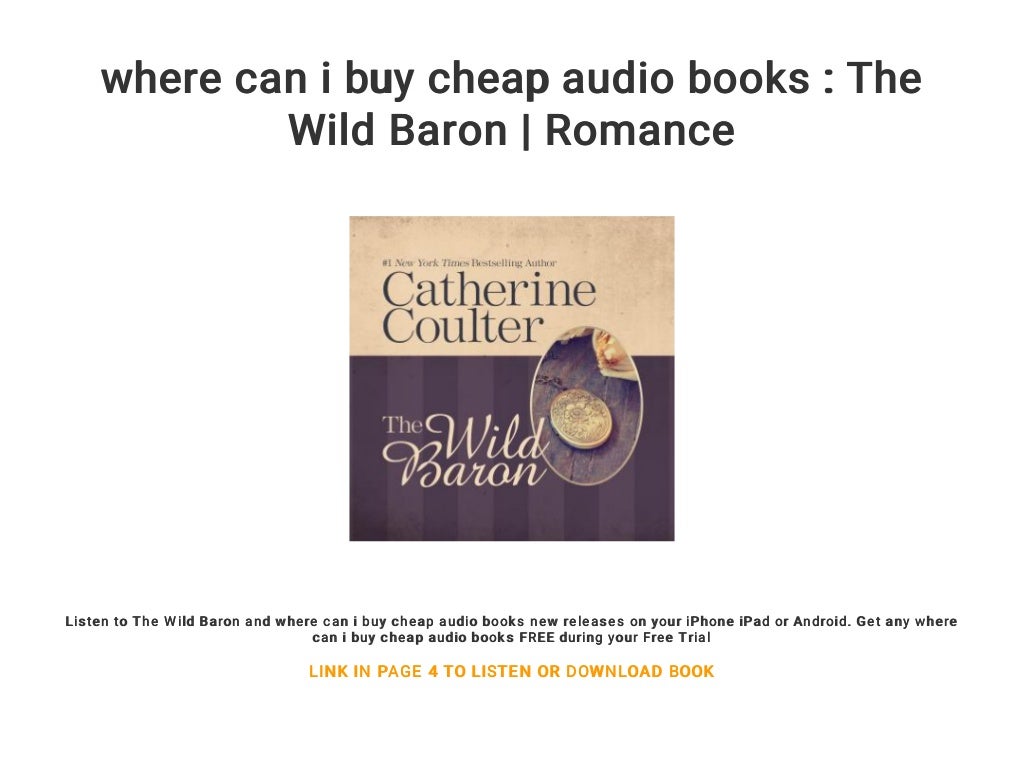 where can i buy cheap audio books The Wild Baron Romance