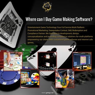 Where can i buy game making software
