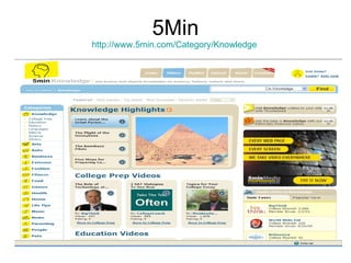 5Min http://www.5min.com/Category/Knowledge   