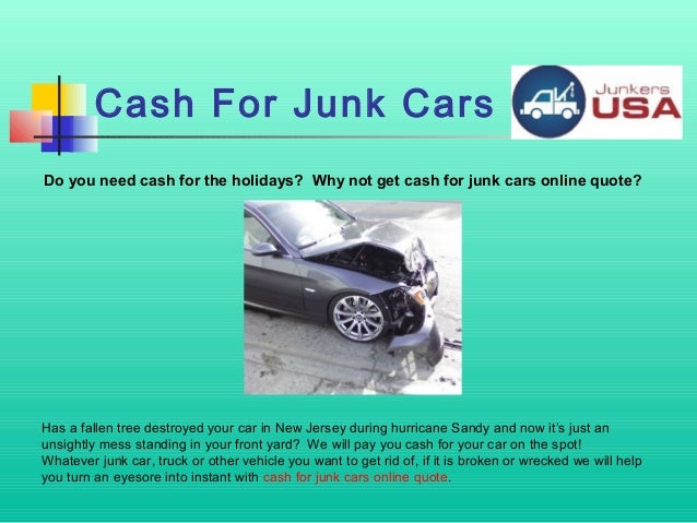 i want to sell my broken car