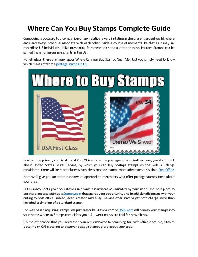 Where can you buy stamps complete guide