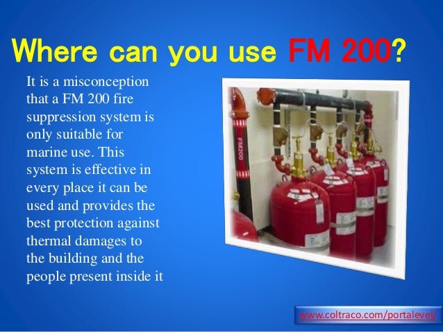 where can you use fm 200 fm 200 fire supression