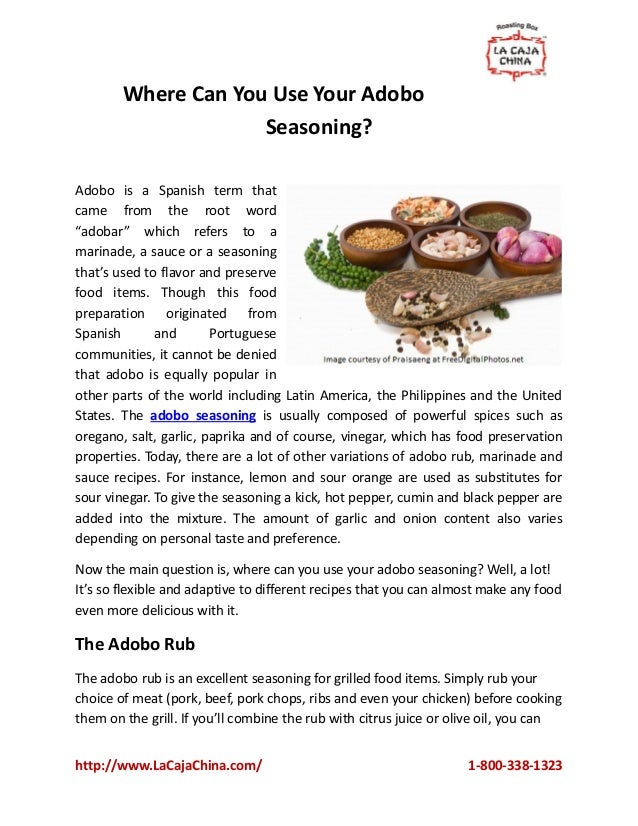 Where Can You Use Your Adobo Seasoning