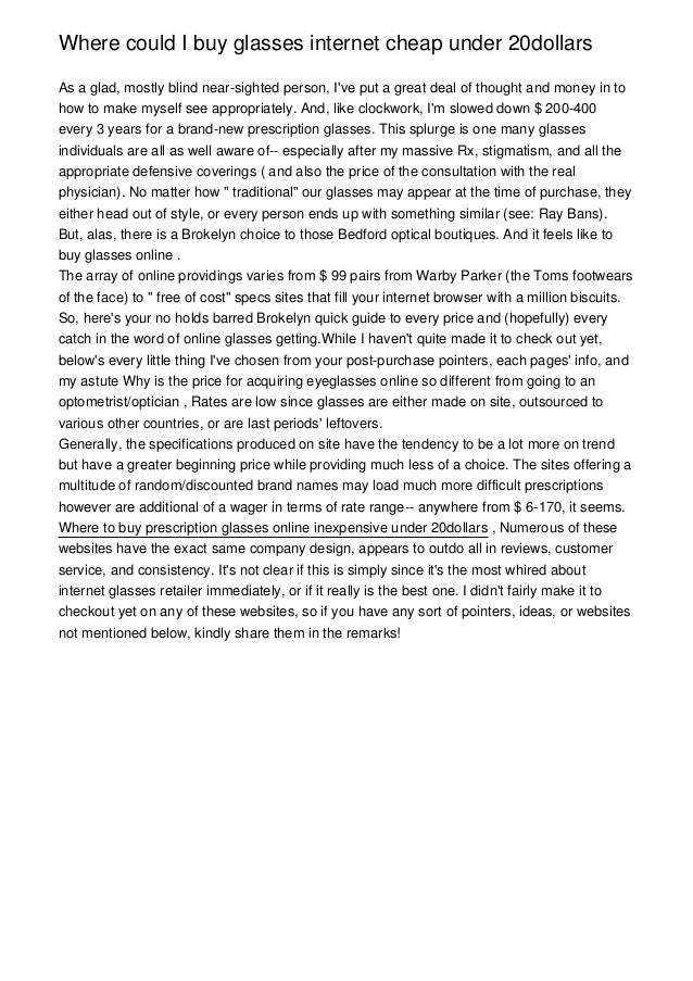 cheap internet glasses