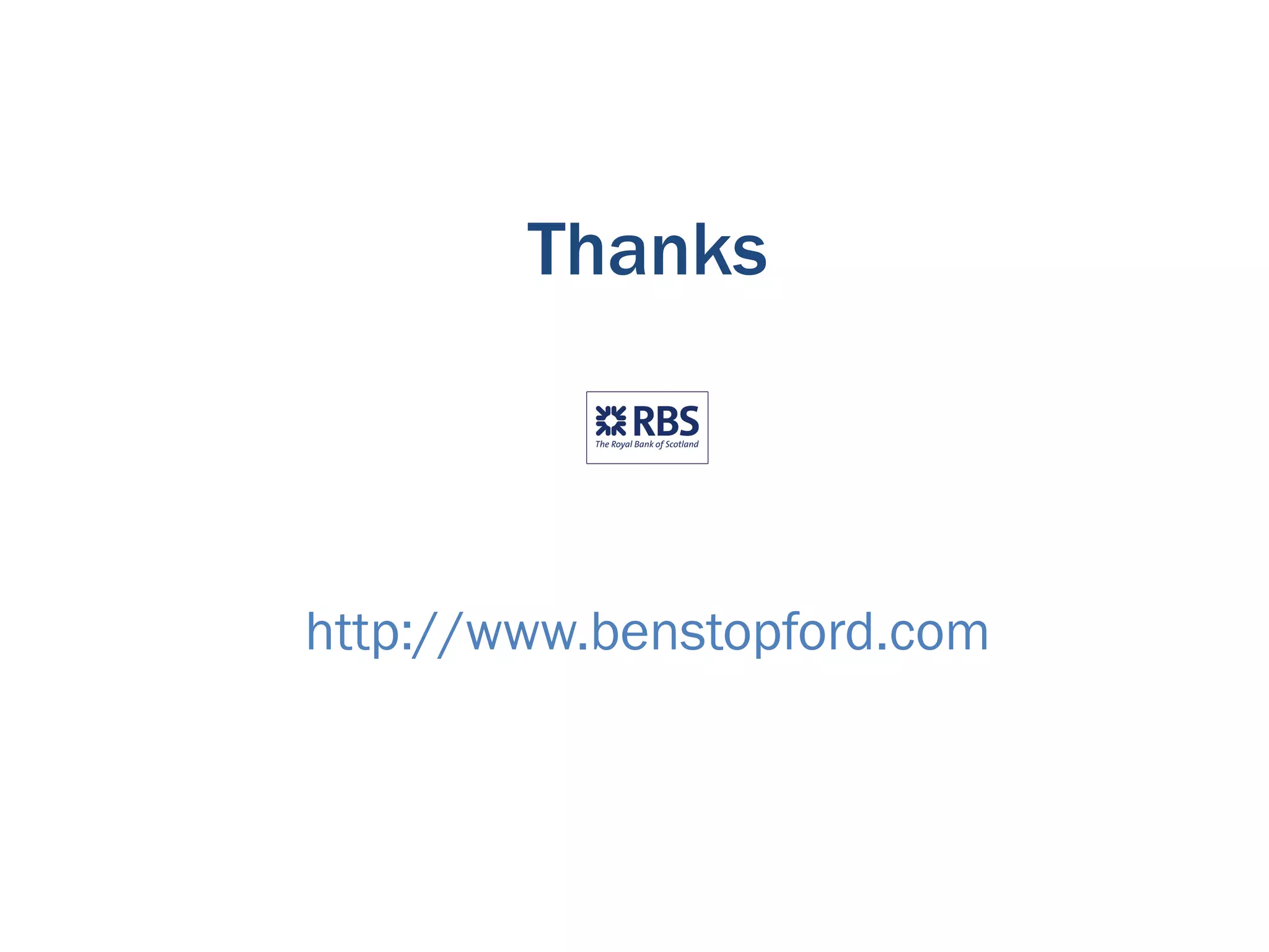 Thanks



http://www.benstopford.com
 
