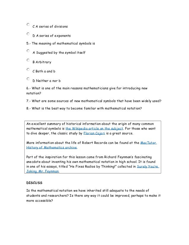 where do math symbols come from mathematical symbols and meaning