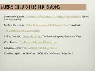 Where Do We Fit In?  School Libraries and the Common Core