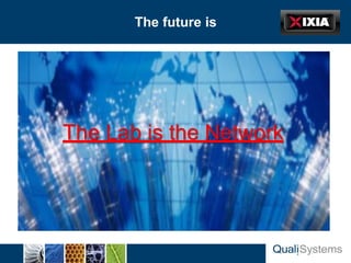 Slide Header…   The future is




     The Lab is the Network
 