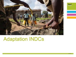 Adaptation INDCs
 