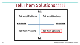 Tell Them Solutions?????
Where ethics, integrity, compliance & audit intersect
117
 