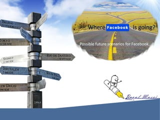 Where                    is going?

Possible future scenarios for Facebook.
 