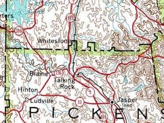 and a cluster of roads  